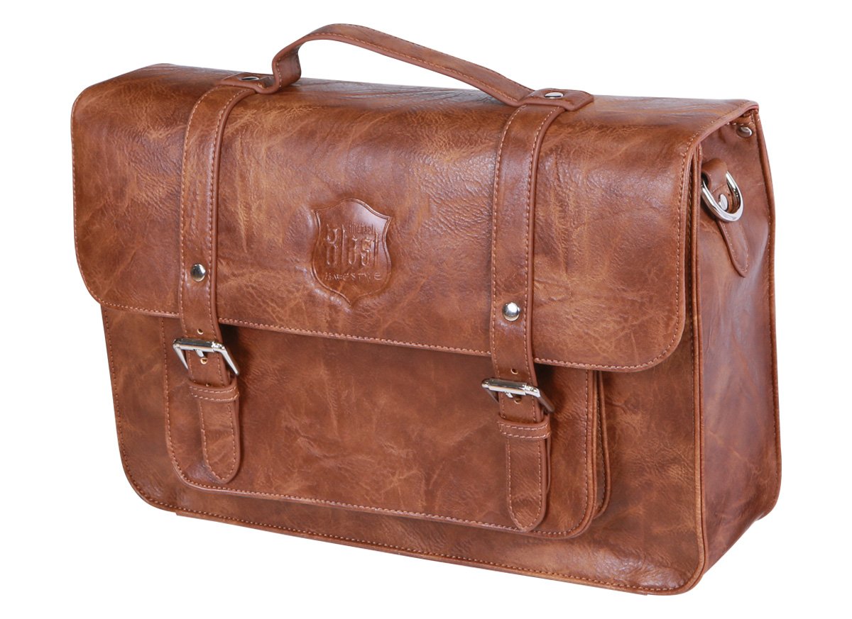 Michael Blast Pannier Leather Case - LT Brown