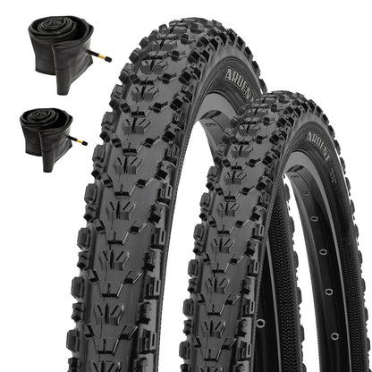 2-Pack 27.5” Maxxis Ardent Tire for Mountain Bikes & Electric Bikes with Inner Tubes (2) 60 TPI, 27.5" x 2.25", Total of 2