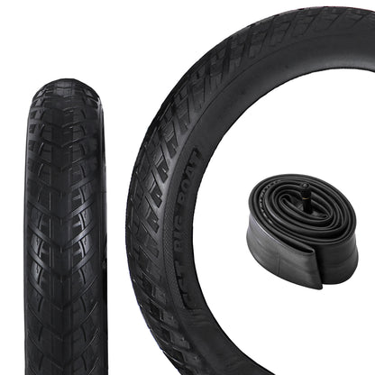CST Big Boat Fat Tire - 20" x 4.0" & Valve Tube