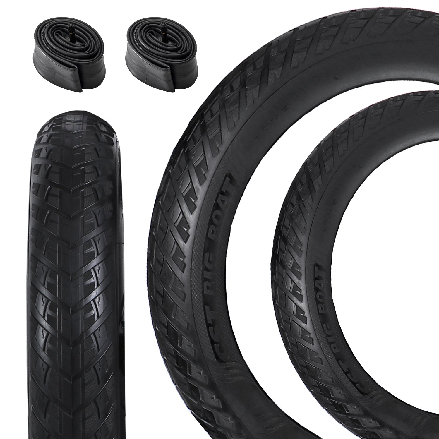 CST Big Boat Fat Tire (2PCS) - 20" x 4.0" & Valve Tube