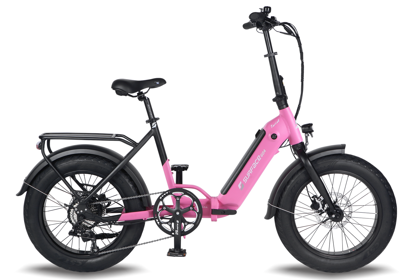 Pink online electric bike